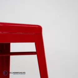 Taburete TOLIX , replica del taburete vintage tolix rojo