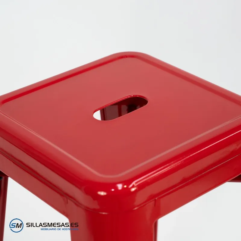 Taburete TOLIX , replica del taburete vintage tolix rojo