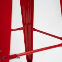 Taburete TOLIX , replica del taburete vintage tolix rojo