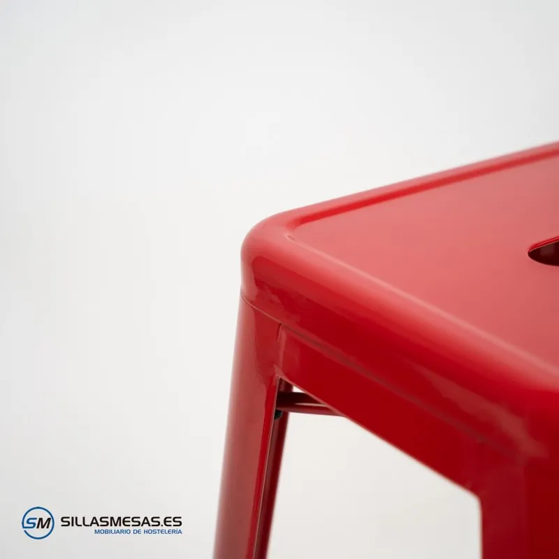 Taburete TOLIX , replica del taburete vintage tolix rojo