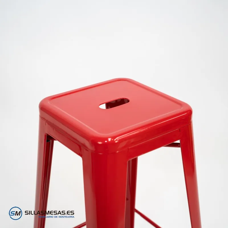 Taburete TOLIX , replica del taburete vintage tolix rojo
