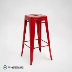 Taburete TOLIX , replica del taburete vintage tolix rojo