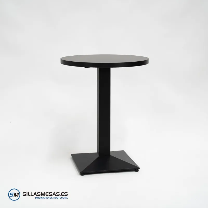 MESA DANIELA REDONDA INTERIOR pie negro