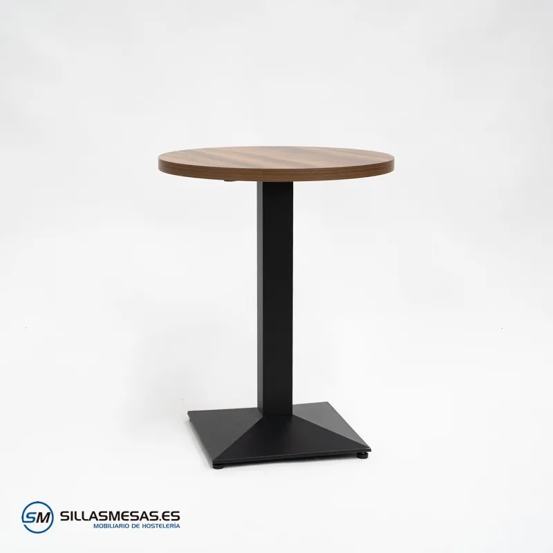 MESA DANIELA REDONDA INTERIOR pie negro