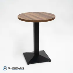 MESA DANIELA REDONDA INTERIOR pie negro