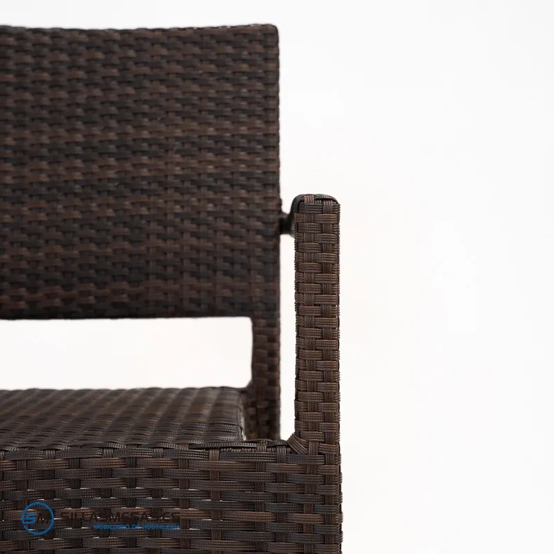 Sillón Marbella de rattan marrón: confort y estilo