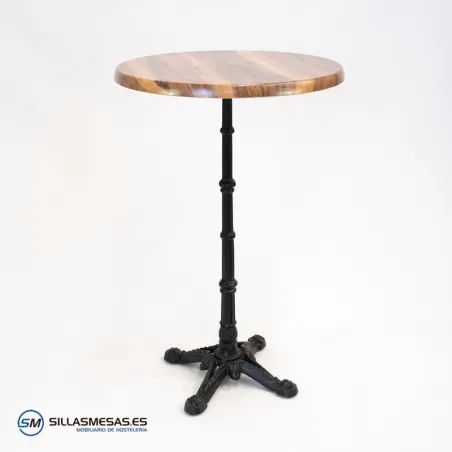 Mesa alta parisina redonda para exterior