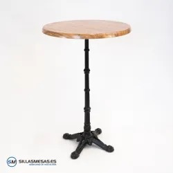 Mesa ALTA PARISINA REDONDA EXTERIOR
