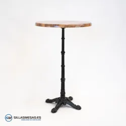 Mesa ALTA PARISINA REDONDA EXTERIOR