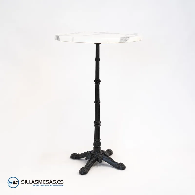 Mesa alta parisina redonda para exterior