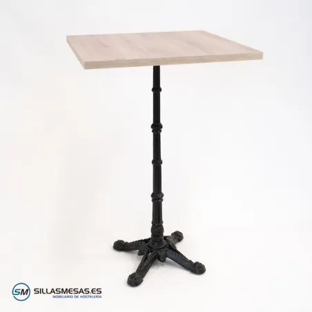 Mesa alta Parisina redonda: estilo vintage y robusto