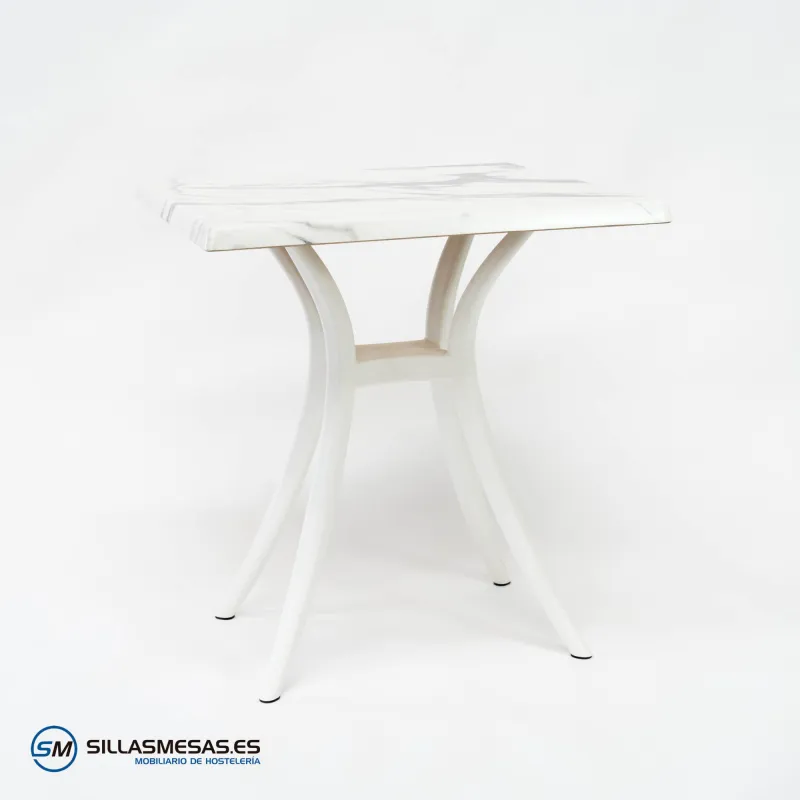 Mesa VENUS EXTERIOR pie blanco