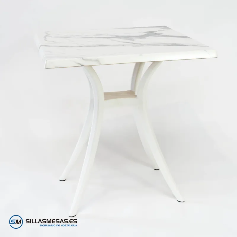 Mesa VENUS EXTERIOR pie blanco
