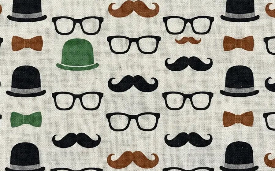 Tissu d’inspiration hipster.