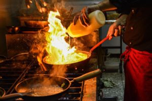 Consumo de gas en un restaurante