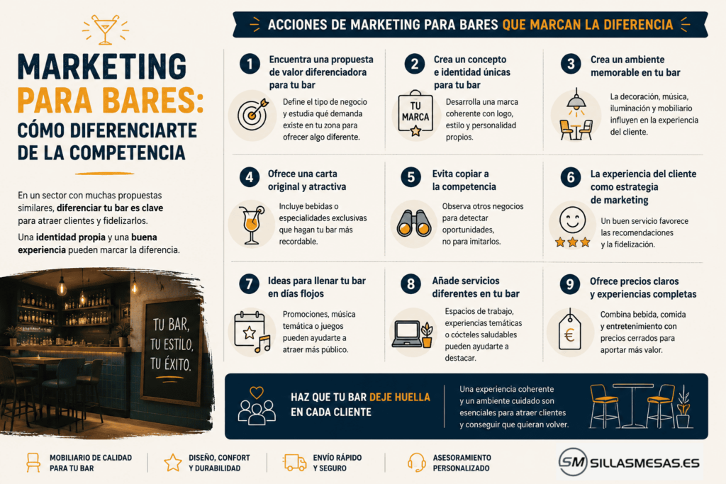 Ideas y t&aacute;cticas de marketing para bares